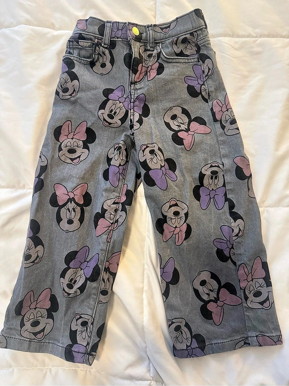 Disney Minnie Mouse jeans Printed Jeans Girls Size 4T
